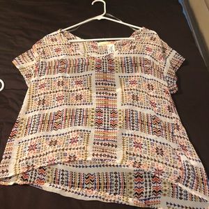 Sweet Claire printed top.